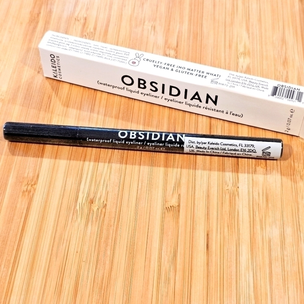 Kaledido Obsidian Waterproof Liquid Eyeliner, Full-size 2g